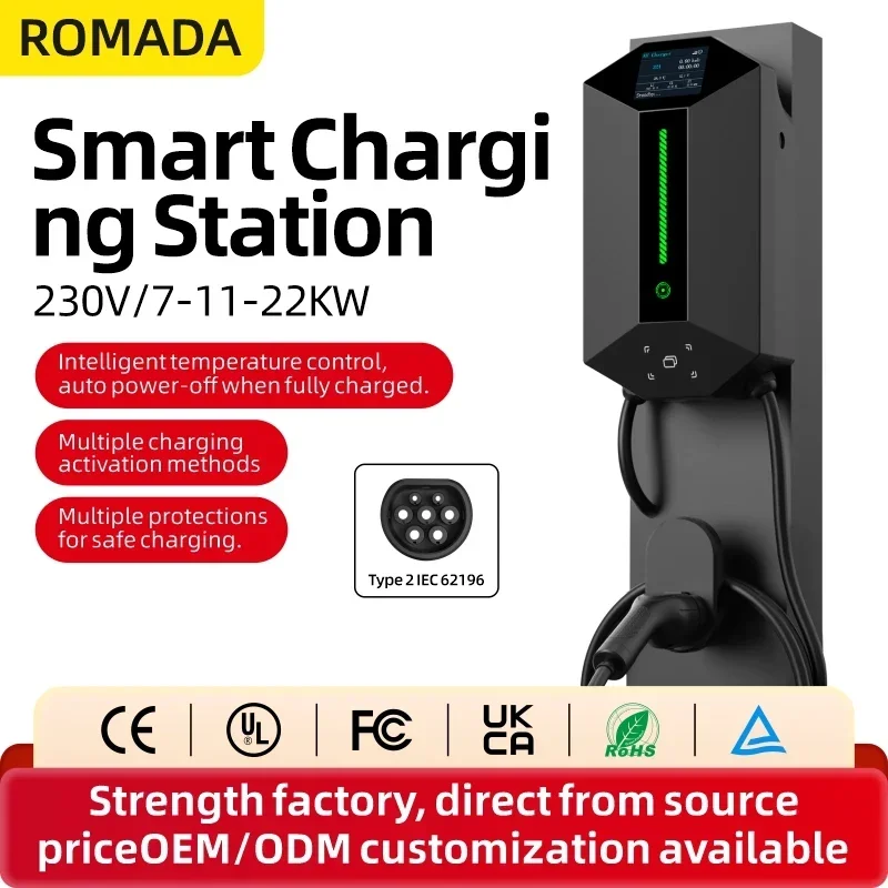Wallbox Ev - 7 кВт, 11 кВт, 22 кВт.