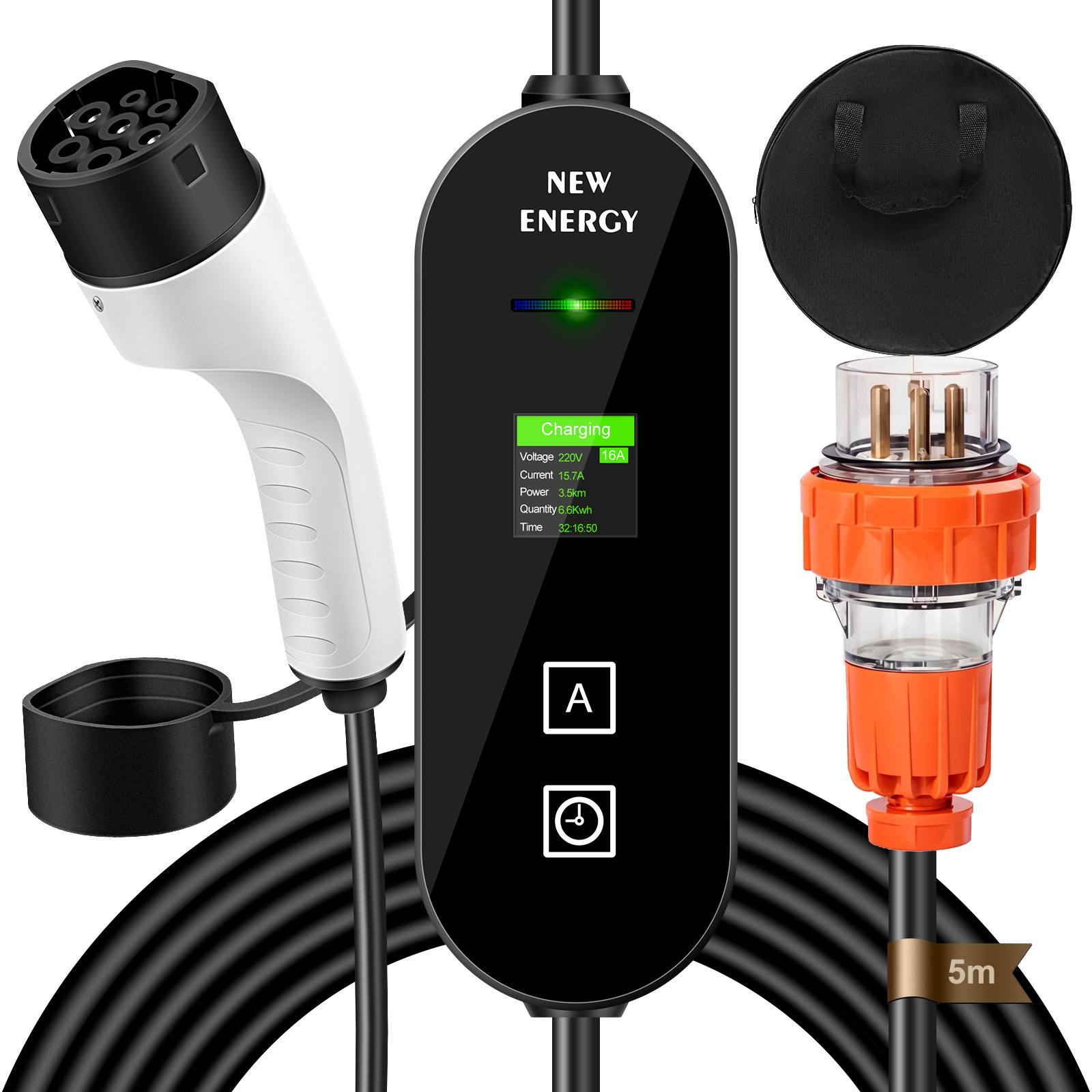 Портативная зарядная станция д – обзор и цена Portable Ev Charger 32A Type 2 Cee Plug