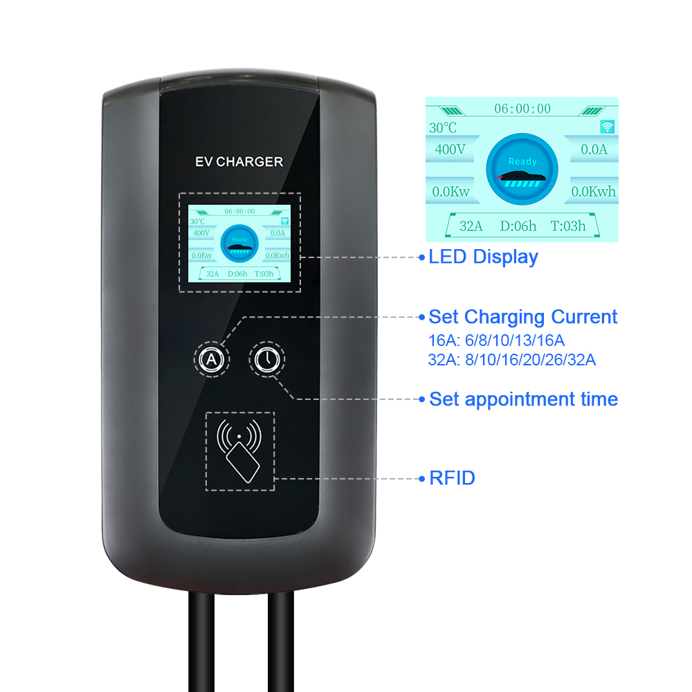 Kolanky 32A 7,2/22 кВт Зарядна – обзор и цена Ev Charging Cable